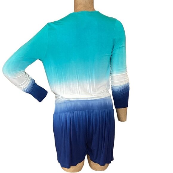 Young Fabulous & Broke Howell Romper Ombre Soft Modal Surplice V-Neck XS 283i - Picture 7 of 11